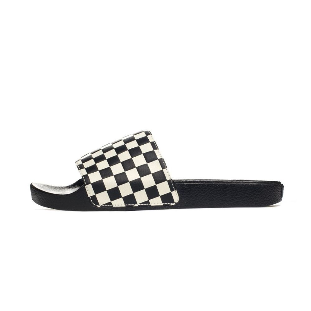 chinelo vans slide on checkerboard