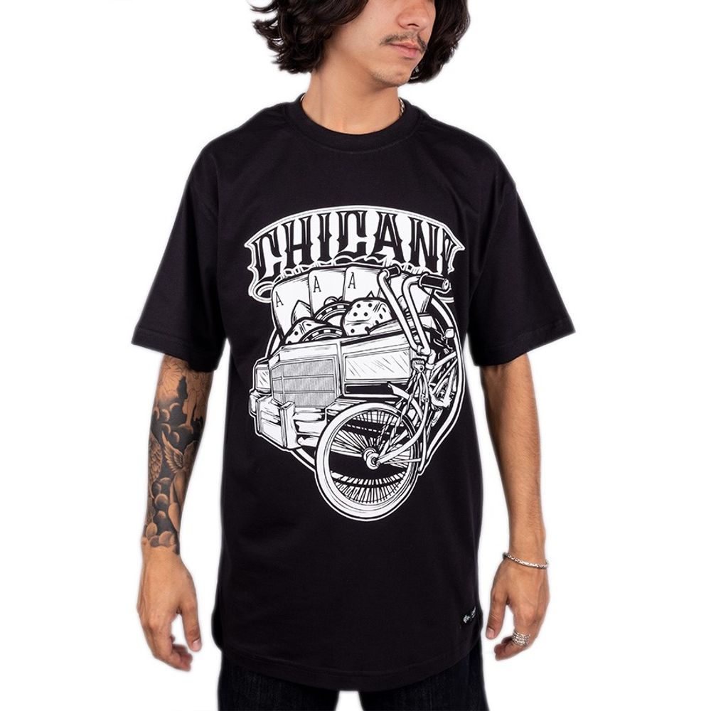 Camiseta Chicano Cult Preta Masculino Loja Bali Shoes Balishoes Camiseta Chicano Cult Preta Masculino Loja Bali Shoes Balishoes