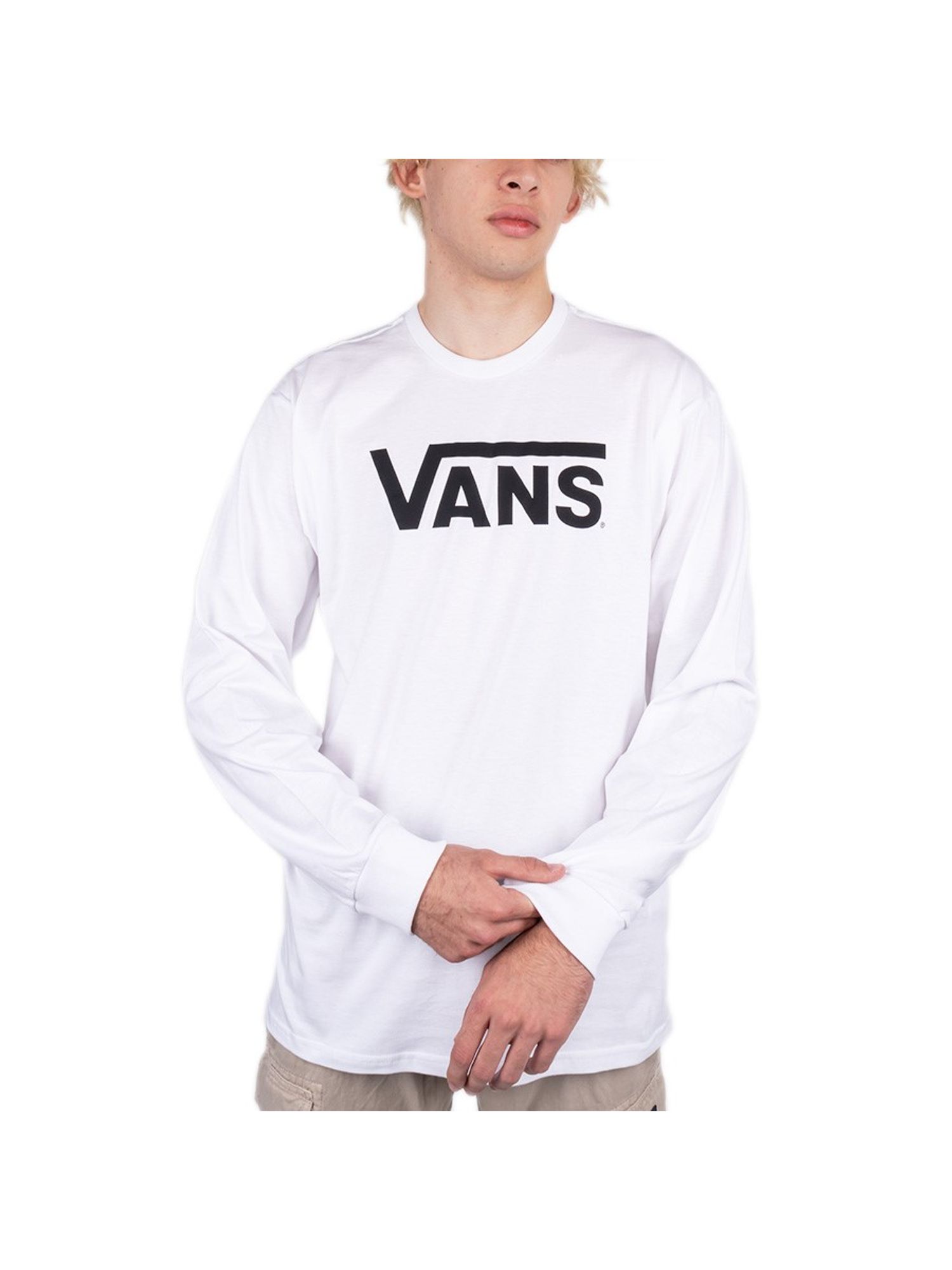 white vans with black logo