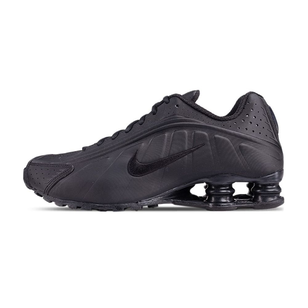 nike shox r4 triple black