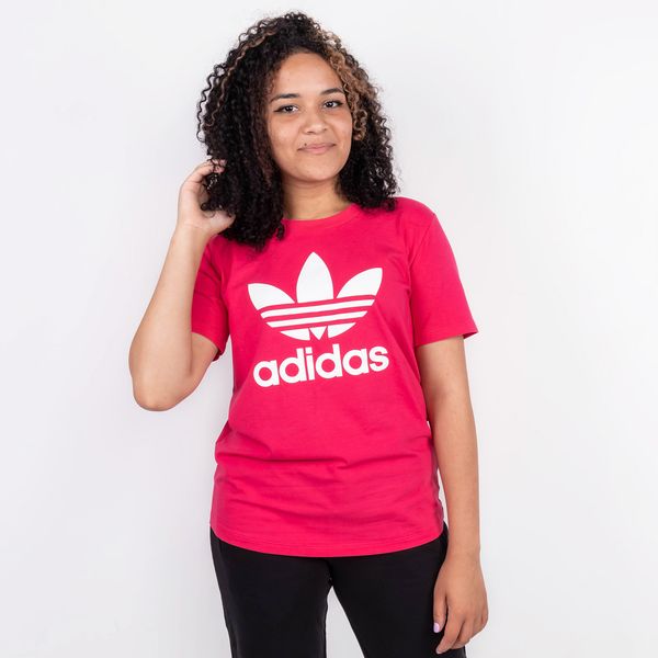 camiseta trefoil adidas feminina