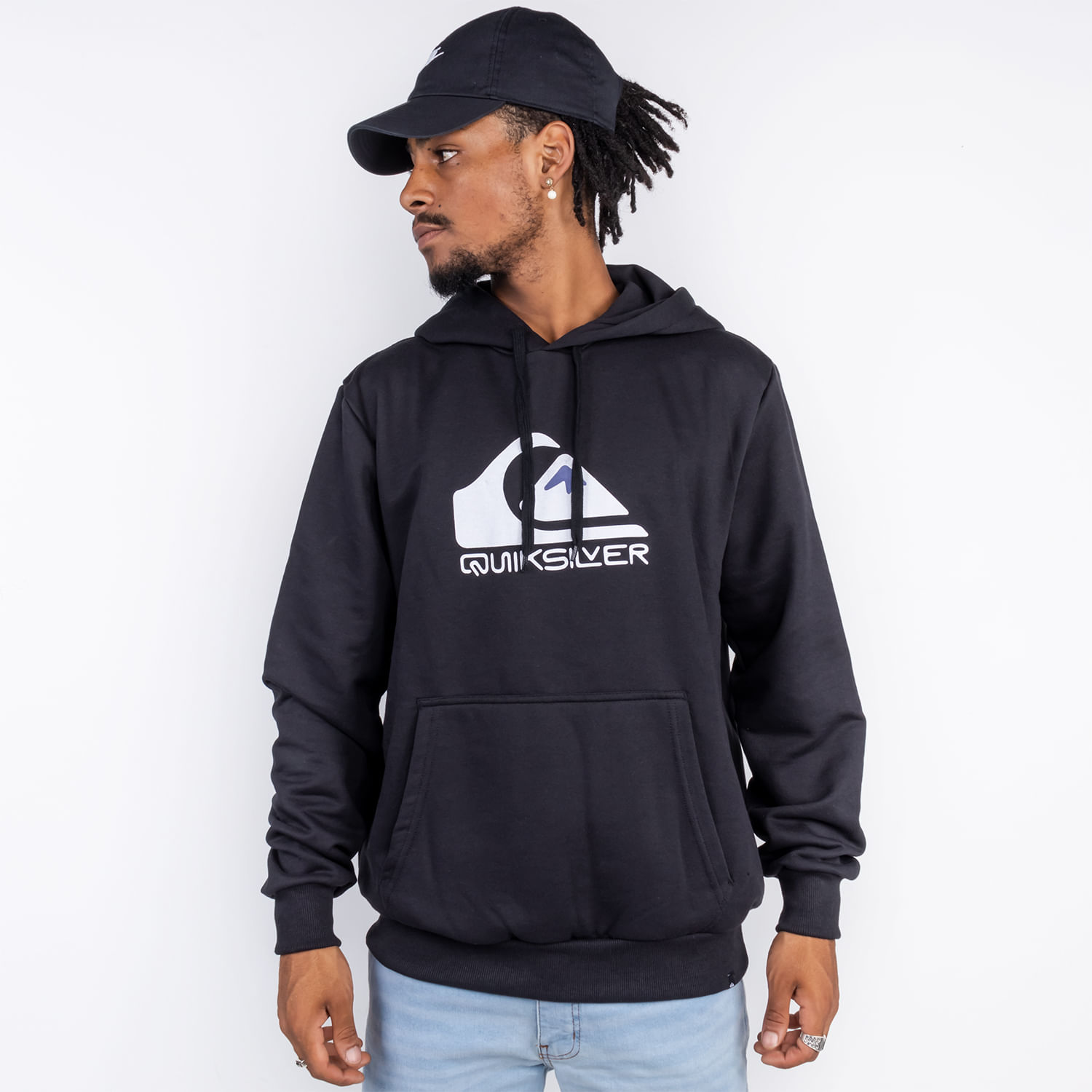 blusa de moletom quiksilver