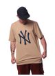Camiseta-new-era-big-logo-mlb-new-york-yankees-Caqui-P