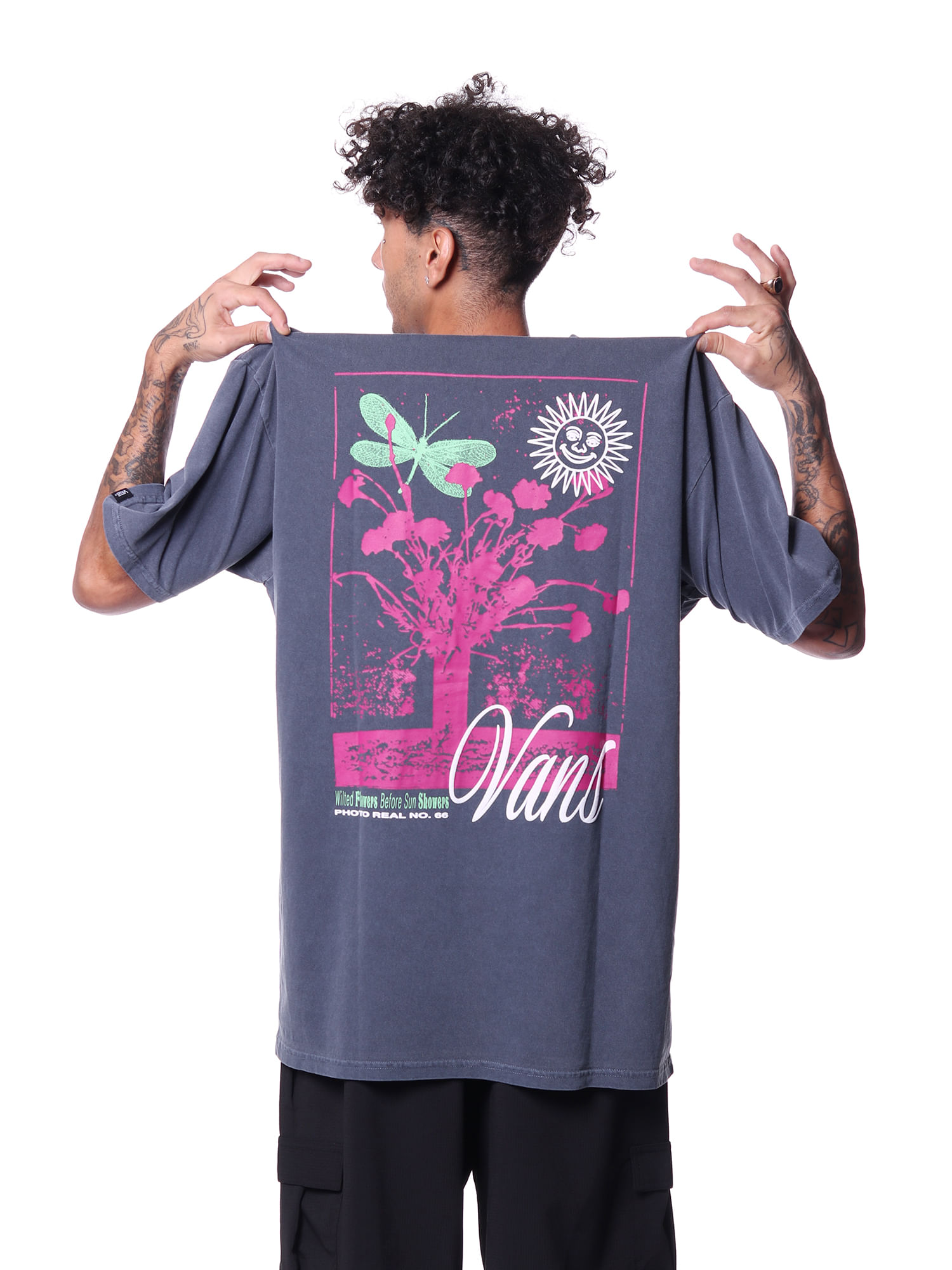 Camiseta-vans-wildflower-photo-negative-vintage-ss-asphalt-Cinza