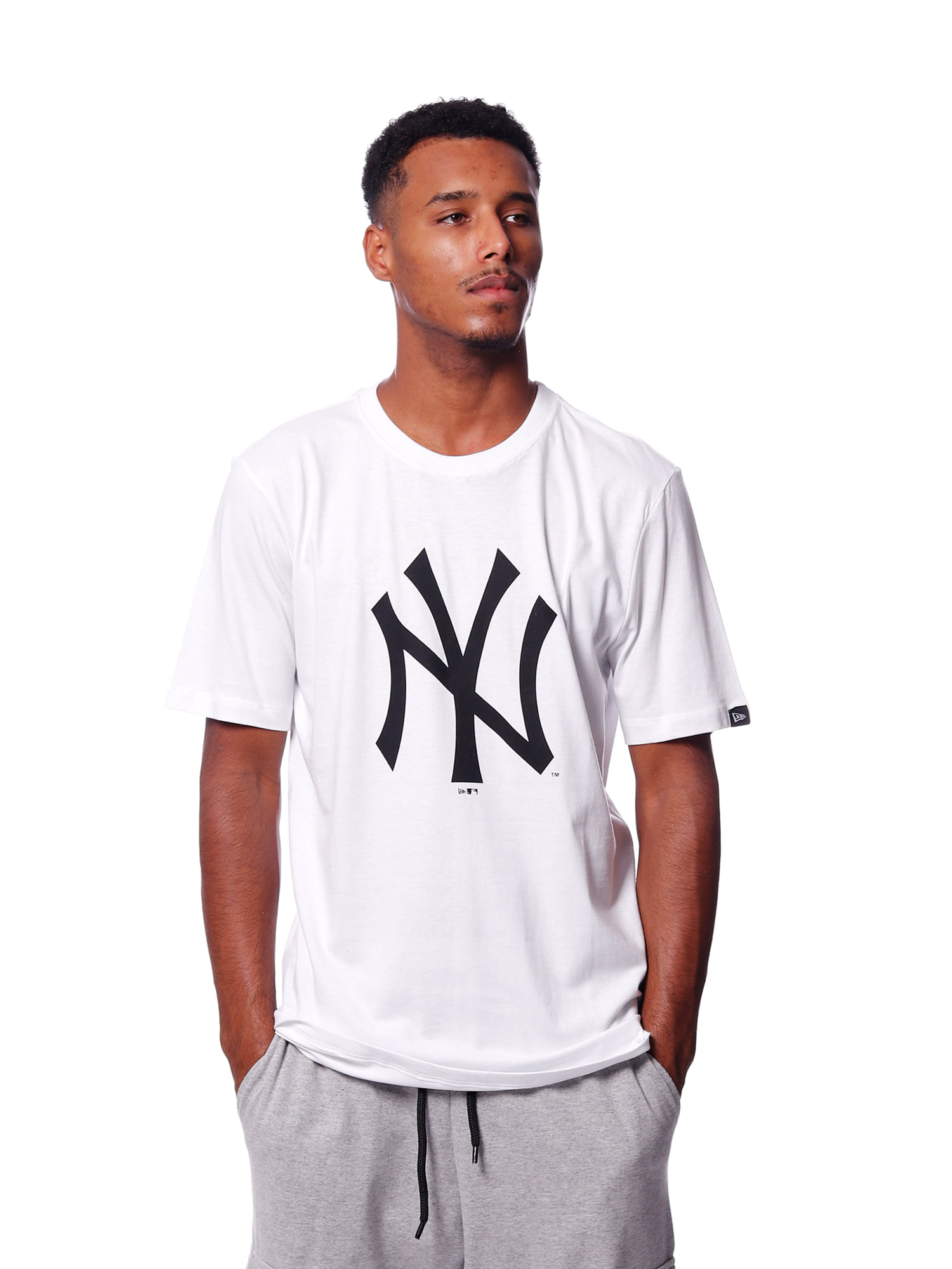 Camiseta-new-era-big-logo-mlb-new-york-yankees-Branco