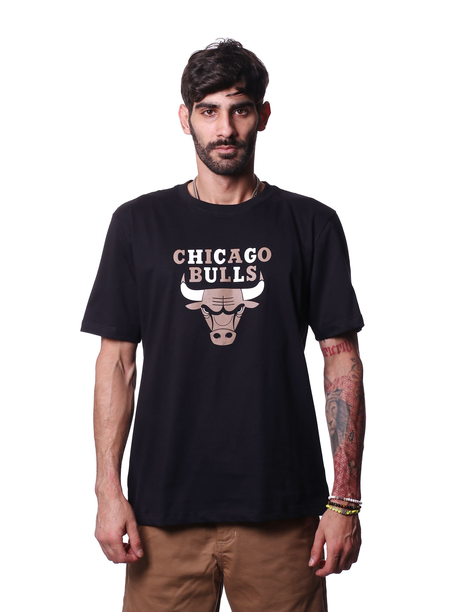 Camiseta-new-era-chicago-bulls-core-nba-Preto